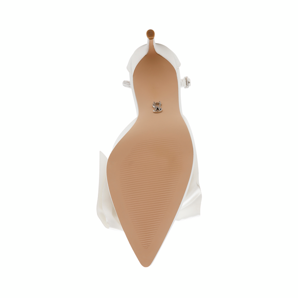 Lilyann-E Heeled Sandals Ivory Satin