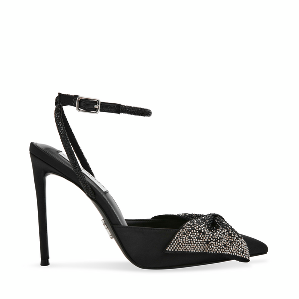 Vincentia-E Heeled Sandals Black Satin