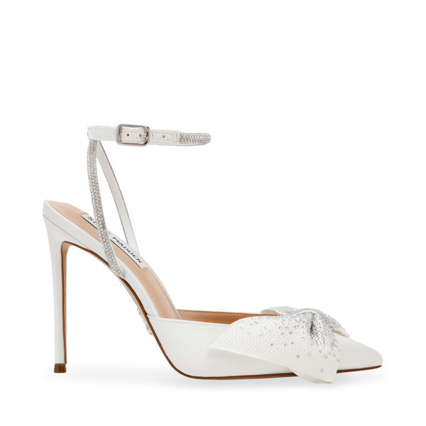 Vincentia-E Heeled Sandals Ivory Satin