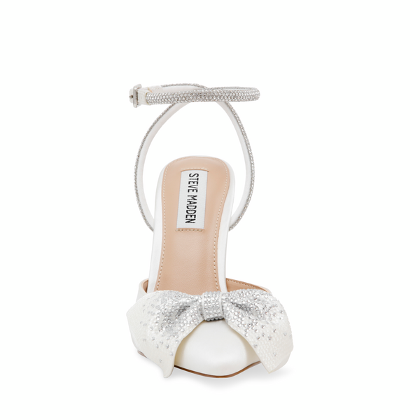 Vincentia-E Heeled Sandals Ivory Satin