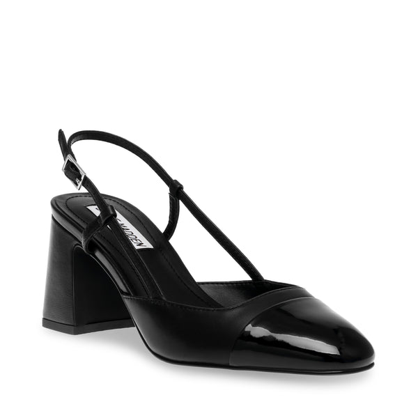 Zeina Sandal Black Leather