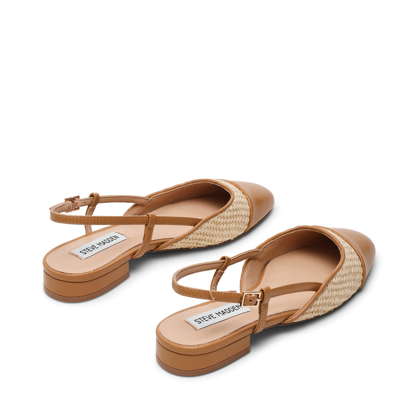 Belinda Ballerina Tan Raffia