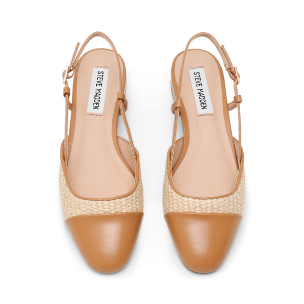 Belinda Ballerina Tan Raffia