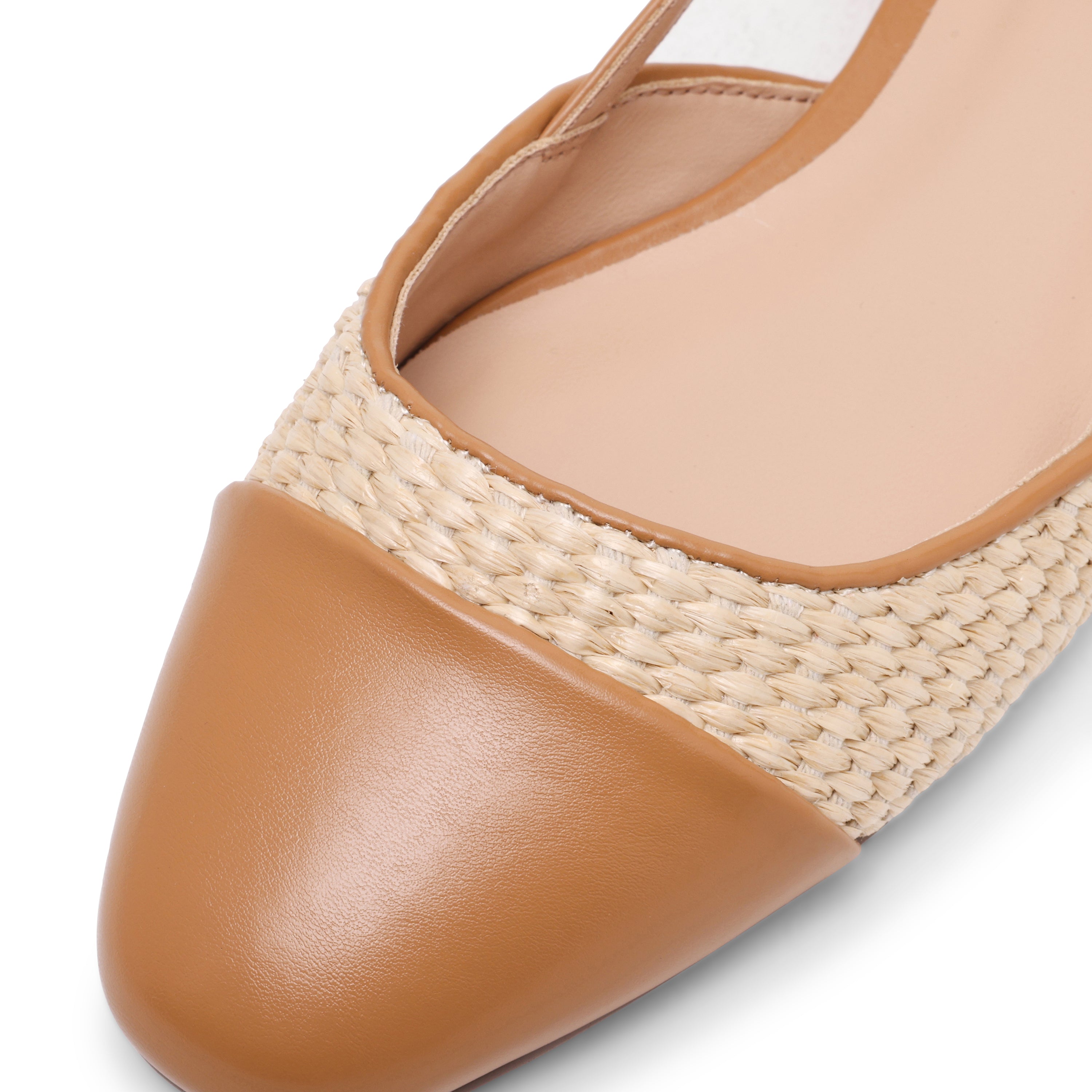 Belinda Ballerina Tan Raffia