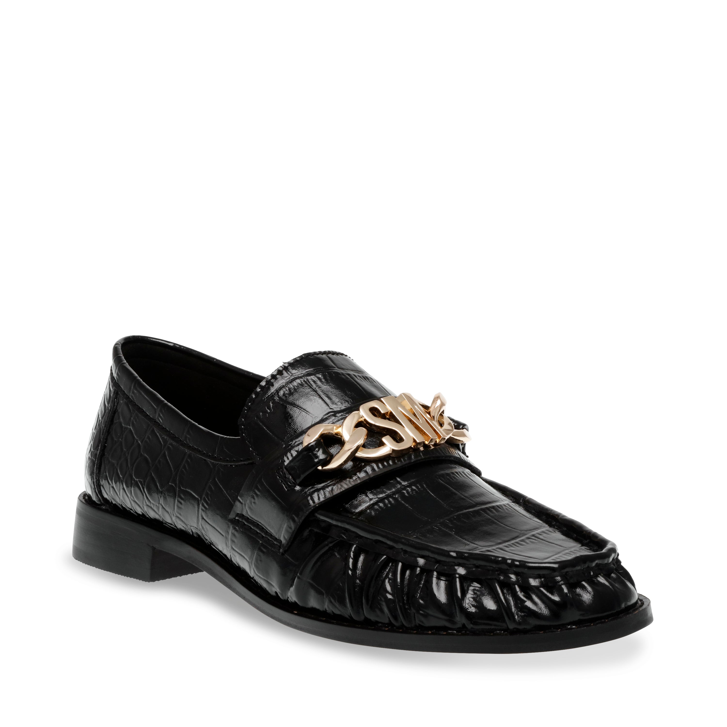 Cathedral Loafer Black Croco- Hover Image