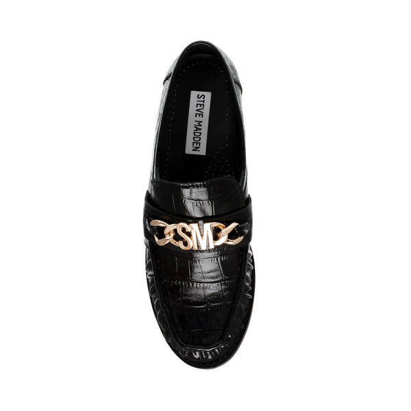 Cathedral Loafer Black Croco