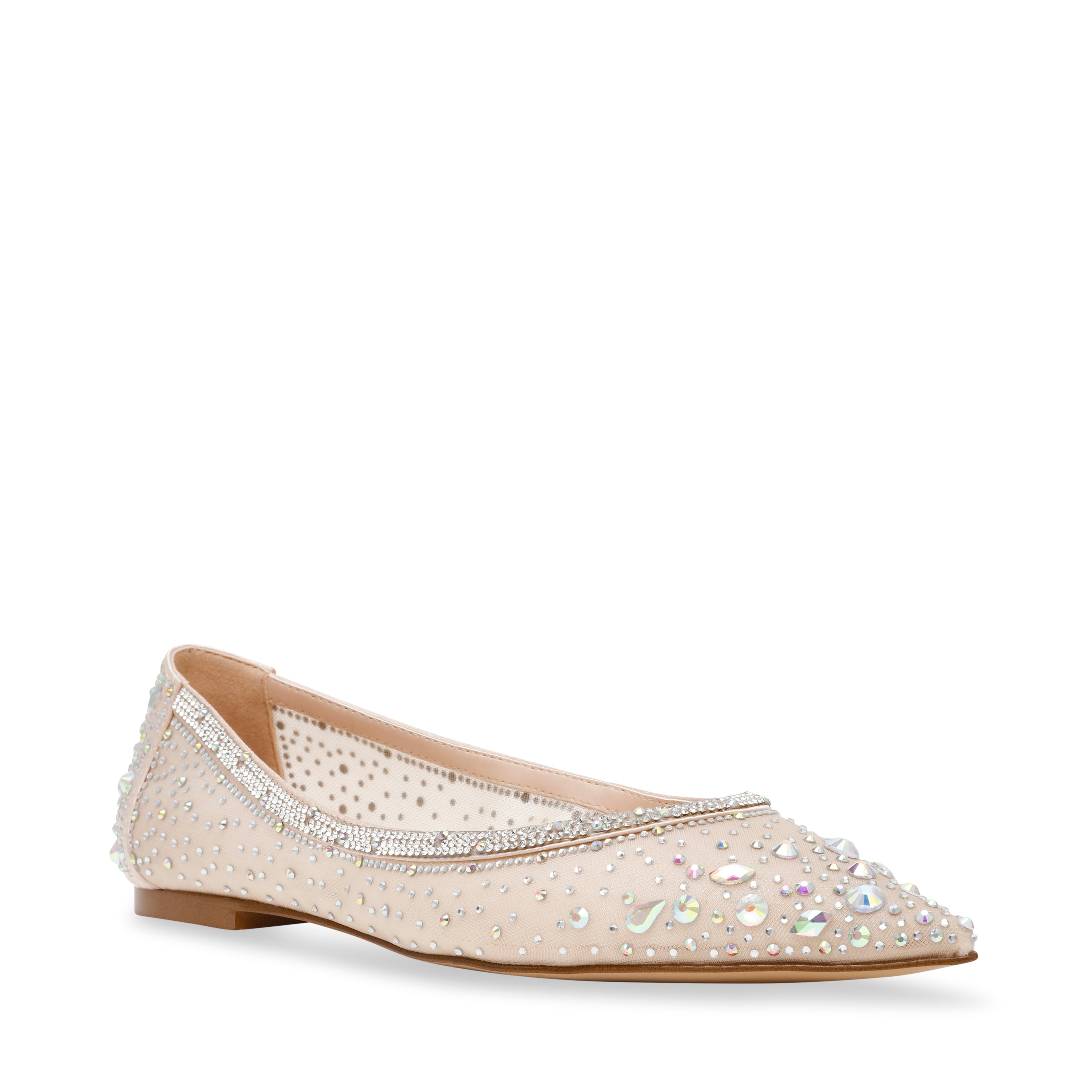 Charise Ballerinas Champagne Satin