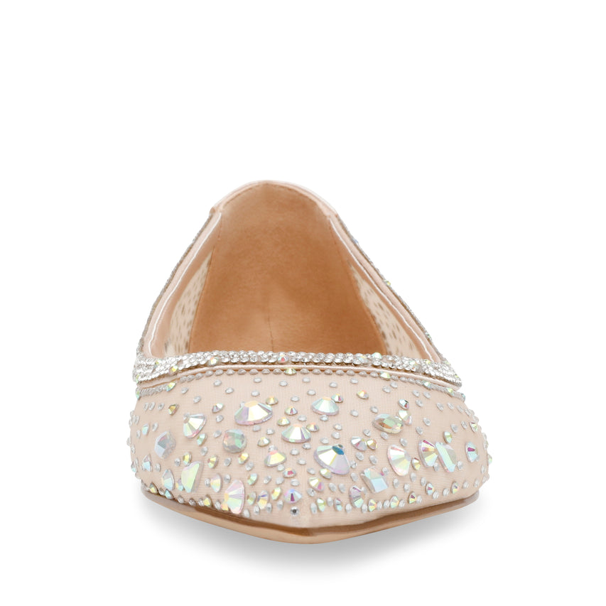 Charise Ballerinas Champagne Satin