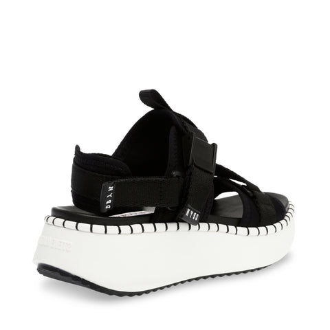 Steve Madden Decorum Sandal Black/Whte Exclusivo Online