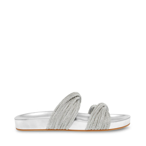 Steve Madden Journee Sandal Silver Exclusivo Online