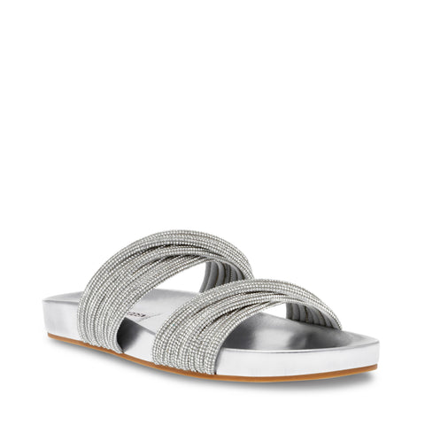 Steve Madden Journee Sandal Silver Exclusivo Online