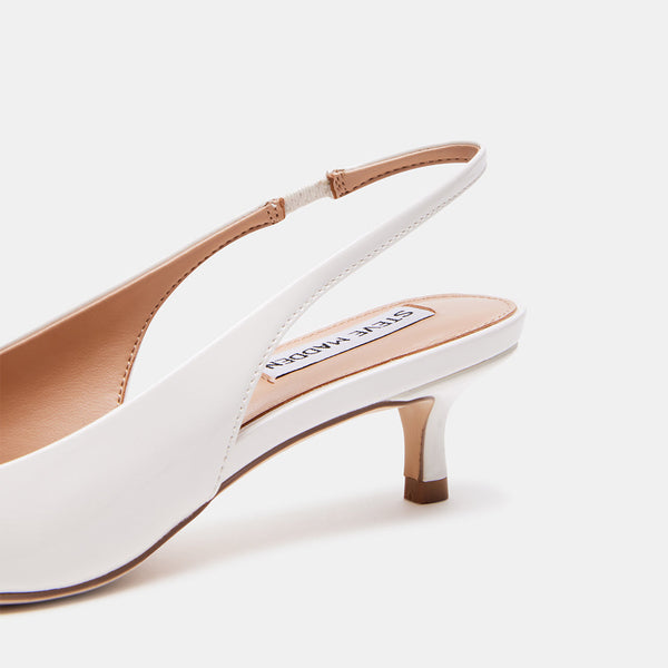 Kari Slingback White Patent