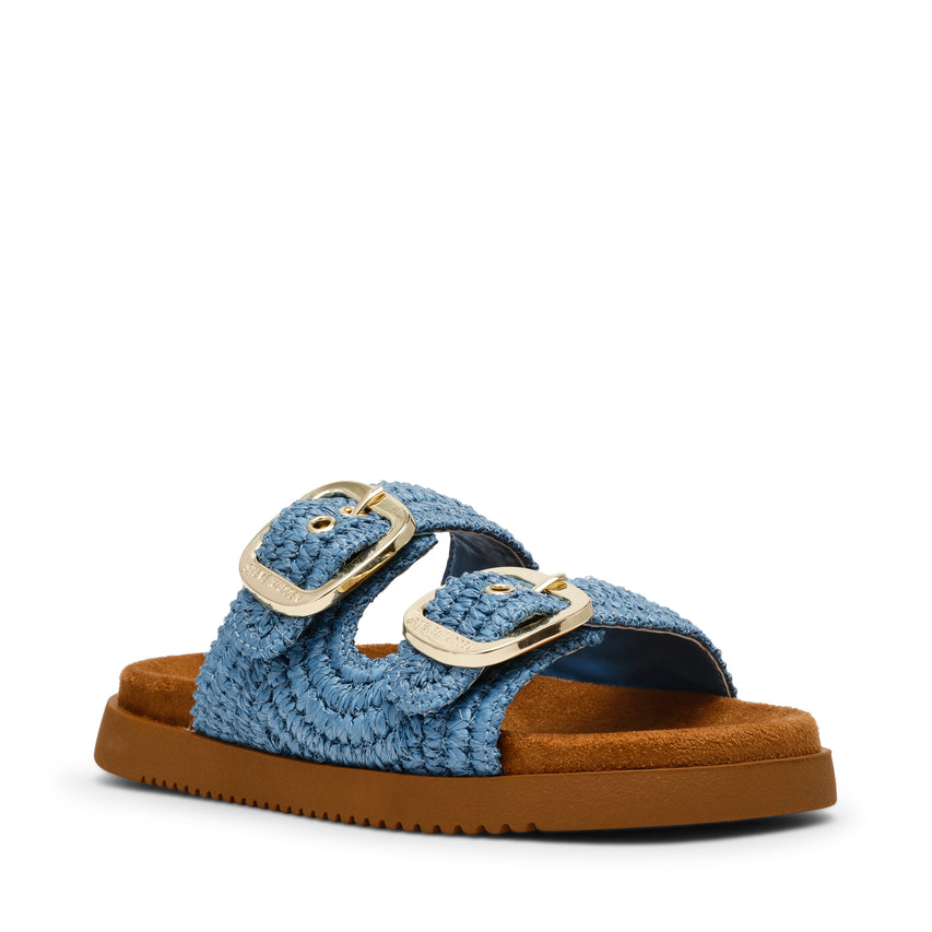 Miramar sandal Denim Raffia