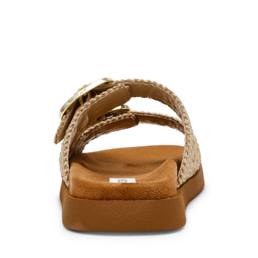 Miramar sandal Natural Raffia