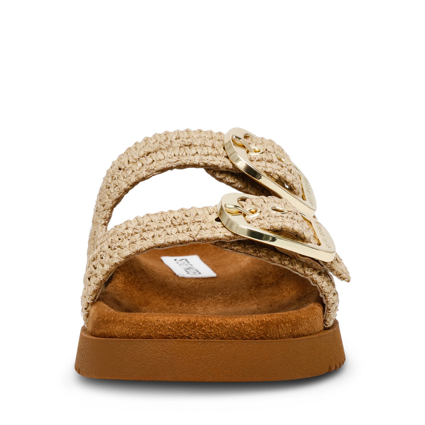 Miramar sandal Natural Raffia