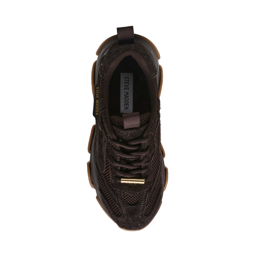 Possession-E Chocolate Brown Suede