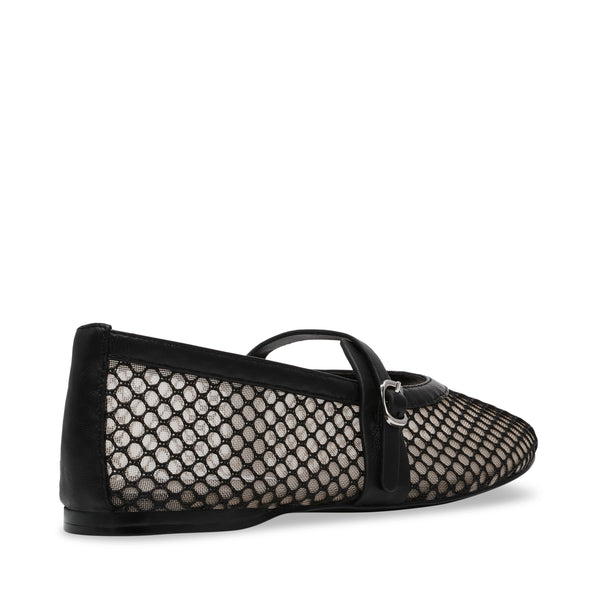 Rejoice-M Ballerinas Black Mesh