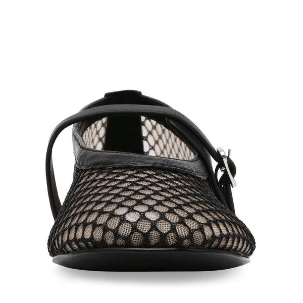 Rejoice-M Ballerinas Black Mesh