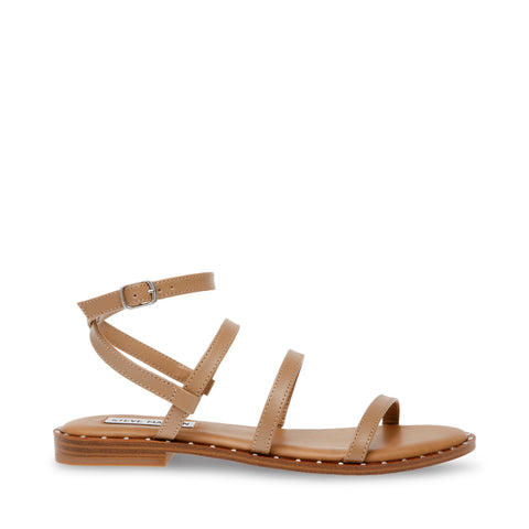 Steve Madden Tinx Sandal Tan Sandálias rasas até 50% - 1 a 31 de outubro