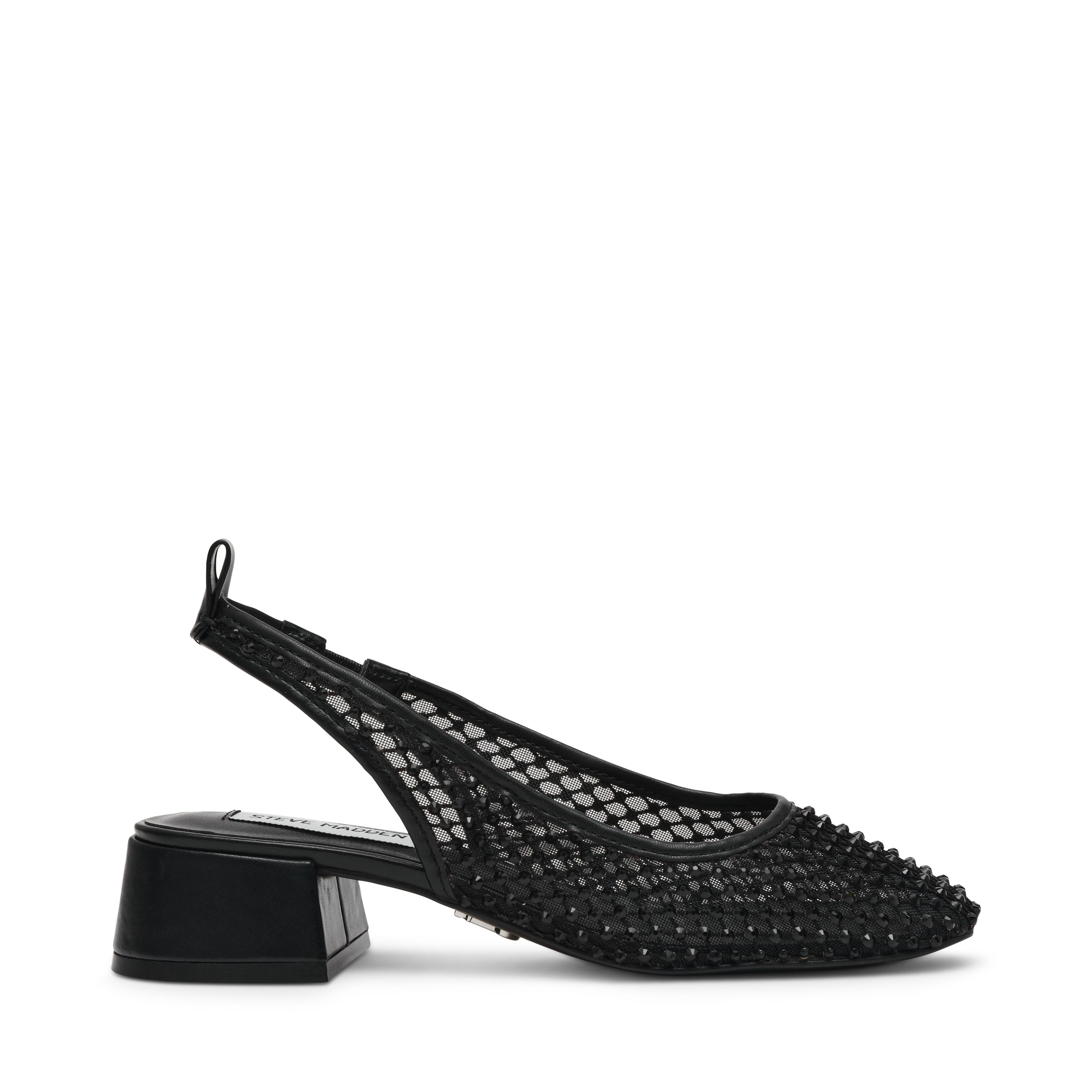 Smitten Sandals Black Mesh