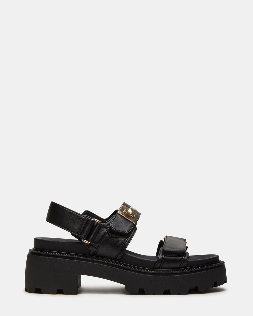 Supermona Sandal Black Leather