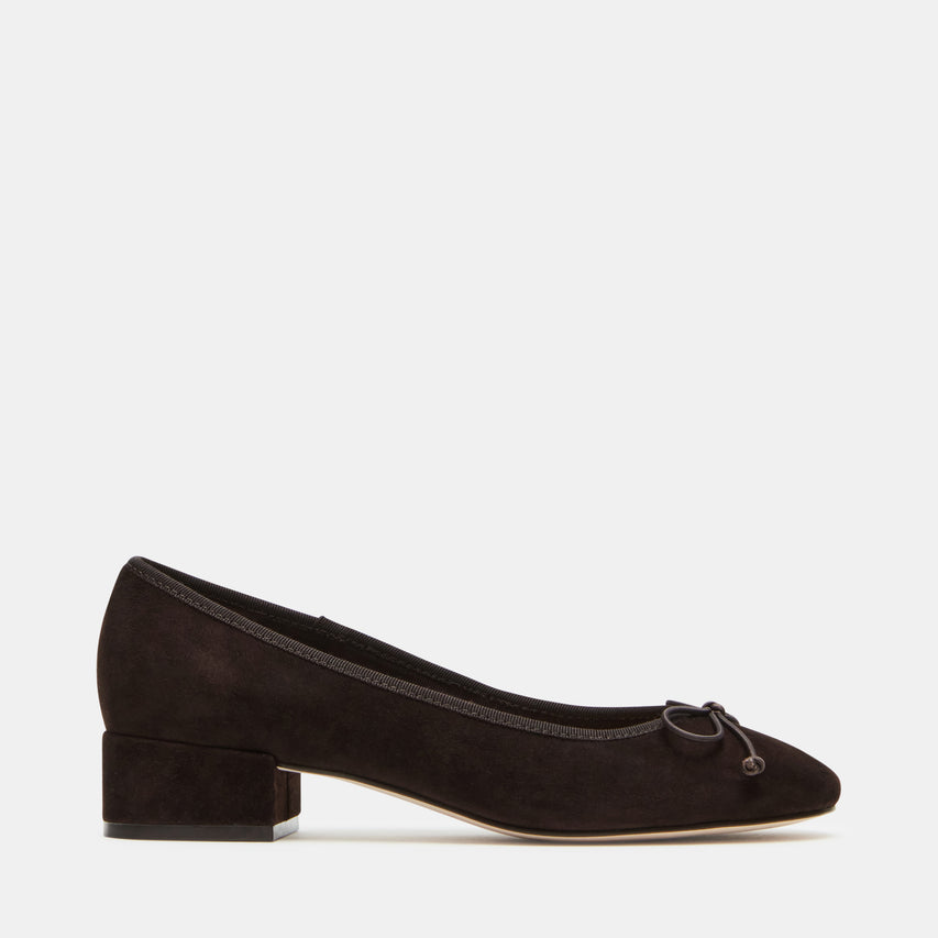 Cherisher Chocolate Brown Suede