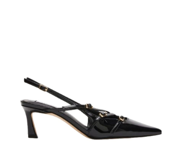 Liana Slingbacks Black Patent